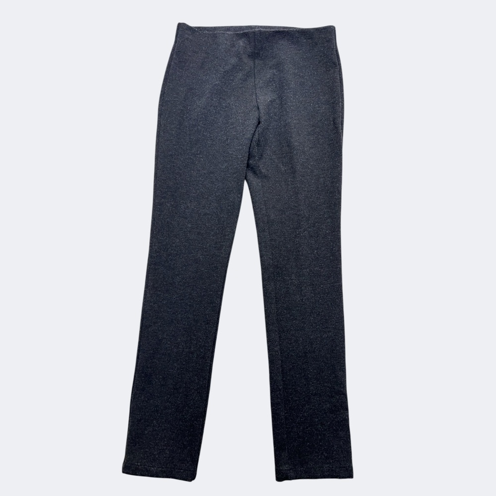 Eileen Fisher Pants Women SP Pull On Legging Dark Gray Stretch Viscose Knit‎